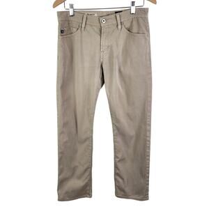 Ag Adriano Goldschmied Straight Pants Men 30X29 Protege Tan Chino Tailored